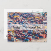 Personalisieren der Einladung zum Güterverkehr Postkarte (Vorne/Hinten)