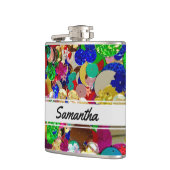 Personalisieren der farbigen Reihenfolge Flachmann (Links)