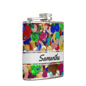 Personalisieren der farbigen Reihenfolge Flachmann (Rechts)