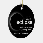 Personalisieren der Gesamtsolarauskälte 2024 Keramik Ornament (Rechts)