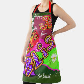 Personalisieren der grafischen Typografie-Over-Pri Schürze (InSitu)