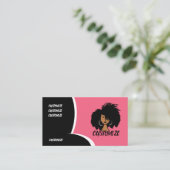 Personalisieren der Hair Salon Business Card Visitenkarte (Stehend Vorderseite)