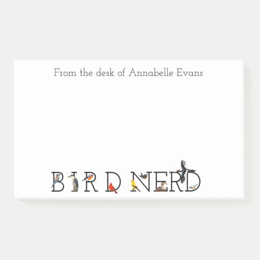 Personalisieren der klassischen Bird-Nerd-Sammlung Post-it Klebezettel (Vorderseite)
