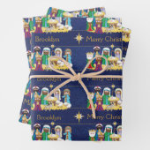 Personalisieren der Krippe Geschenkpapier Set (Beispiel)