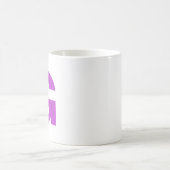Personalisieren der Lila ersten Monogram für moder Kaffeetasse (Mittel)