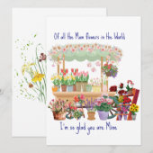 Personalisieren der Muttertagskarte (Vorne/Hinten)