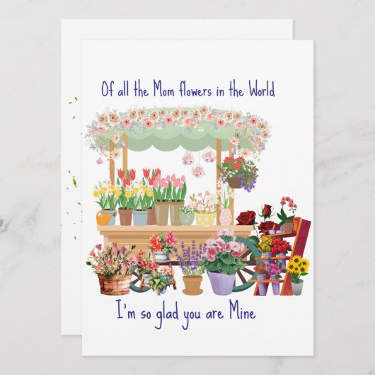 Personalisieren der Muttertagskarte (Vorne/Hinten)