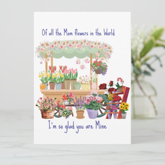 Personalisieren der Muttertagskarte (Stehend Vorderseite)