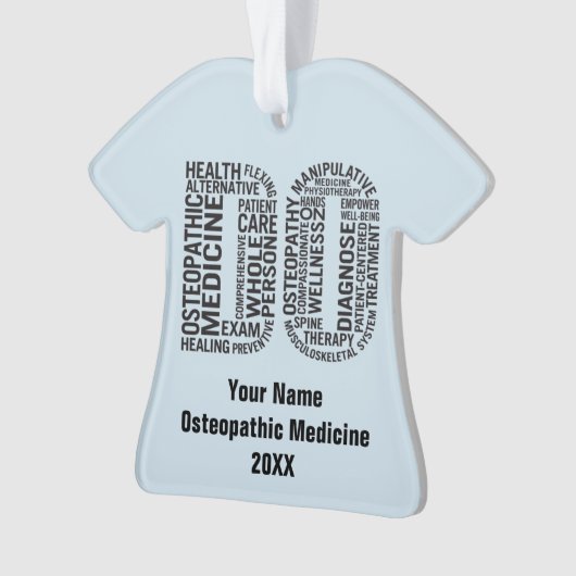 Personalisieren der Osteopathie Ornament (Vorderseite)