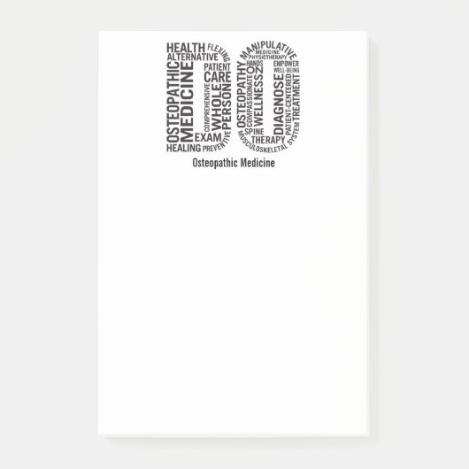 Personalisieren der Osteopathie Post-it Klebezettel (Vorderseite)