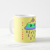 Personalisieren der Rainbow Cloud Unicorn Kaffeetasse (Vorderseite Links)