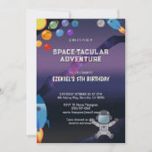 Personalisieren der Weltraum zum Geburtstag Einladung (Vorderseite)