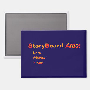 Personalisieren der Werbebranche StoryBoard Artist Magnet