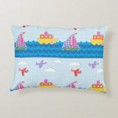 Personalisieren des blauen Luftraums für den Seeve Dekokissen (Rückseite)