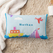 Personalisieren des blauen Luftraums für den Seeve Lendenkissen (Decke)