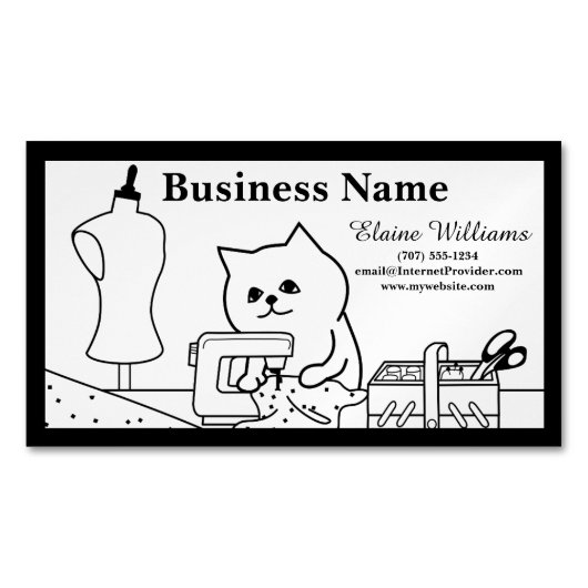 Personalisieren des Business Magnet (Vorderseite)