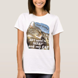 Personalisieren des Cat-Nickerchen-T - Shirt