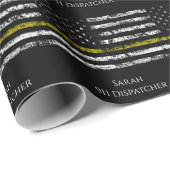 Personalisieren des Dispatchers 911 Geschenkpapier (Rolleneckpunkt)