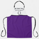 Personalisieren des Firmennamens Hinzufügen von Bi Schürze (Vorderseite)