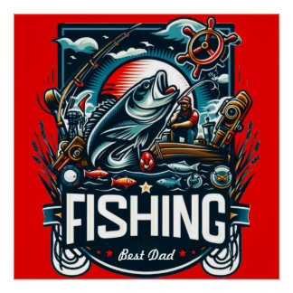 Personalisieren des Fischereiplakats Poster
