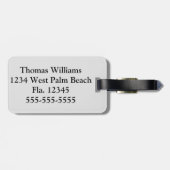 Personalisieren des Flugzeugs Gepäckanhänger (Rückseite horizontal)