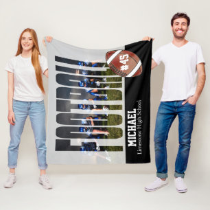 Personalisieren des Football-Fotos Fleecedecke