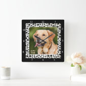 PERSONALISIEREN DES FOTOS HINZUFÜGEN VON PETS QUADRATISCHE WANDUHR (Zuhause)