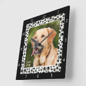 PERSONALISIEREN DES FOTOS HINZUFÜGEN VON PETS QUADRATISCHE WANDUHR (Winkel)