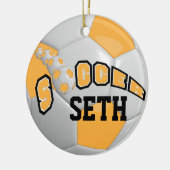 Personalisieren des Fußballball | Gold Keramikornament (Links)