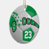 Personalisieren des Fußballball | Grün Keramikornament (Rechts)