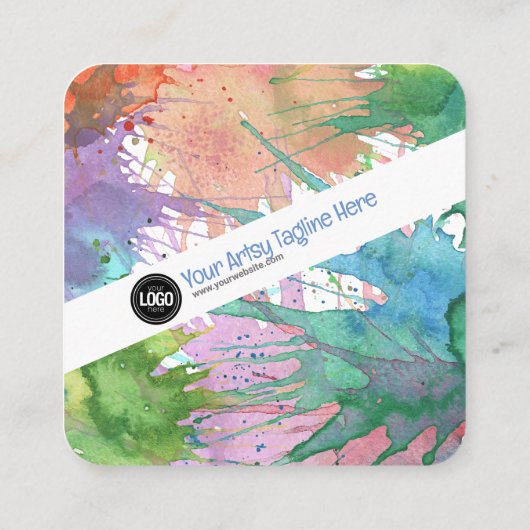 Personalisieren des Geschäfts | Art Supplements Rabattkarte (Rückseite)