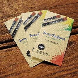 Personalisieren des Geschäfts | Art Supplier Busin Visitenkarte