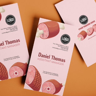 Personalisieren des Geschäfts | Metzgerei Visitenkarte