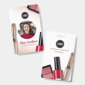 Personalisieren des Geschäfts | Moderne Makeup Com Ausweis (Vorder- & Rückseite)