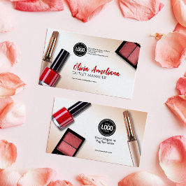 Personalisieren des Geschäfts | Moderne Makeup Com Visitenkarte