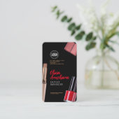 Personalisieren des Geschäfts | Moderne Makeup Com Visitenkarte (Stehend Vorderseite)