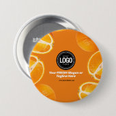 Personalisieren des Geschäfts | Orange Company Button (Vorne & Hinten)
