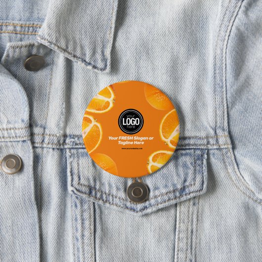 Personalisieren des Geschäfts | Orange Company Button (Beispiel)
