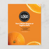 Personalisieren des Geschäfts | Orange Company Flyer (Hinten)