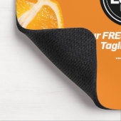 Personalisieren des Geschäfts | Orange Company Mousepad (Ecke)
