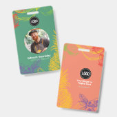 Personalisieren des Geschäfts | Tropische Früchte Ausweis (Front & Back)