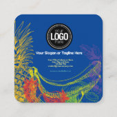 Personalisieren des Geschäfts | Tropische Früchte Rabattkarte (Rückseite)