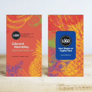 Personalisieren des Geschäfts   Tropische Früchte Visitenkarte