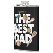 Personalisieren des glücklichen Vaters | Der beste Flachmann (Links)