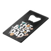 Personalisieren des glücklichen Vaters | Der beste Geldbeutel Flaschenöffner (Vorderseite Schrägansicht)