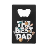 Personalisieren des glücklichen Vaters | Der beste Geldbeutel Flaschenöffner (Rückseite)