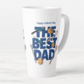 Personalisieren des glücklichen Vaters | Der beste Milchtasse (Rechte Ecke)