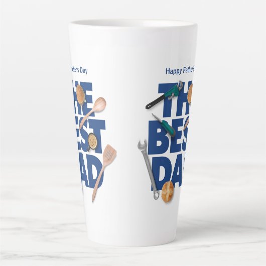 Personalisieren des glücklichen Vaters | Der beste Milchtasse (Vorderseite)