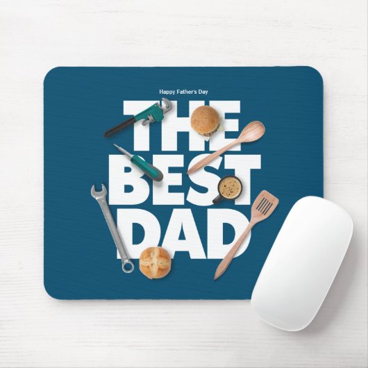 Personalisieren des glücklichen Vaters | Der beste Mousepad (Mit Mouse)