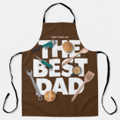 Personalisieren des glücklichen Vaters | Der beste Schürze (Vorderseite)